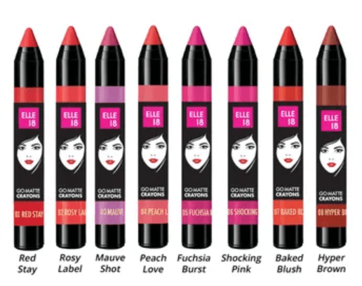 Elle 18 Go Matte Lip Crayons