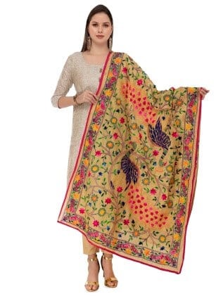 A girl wearing Opulent Dupatta