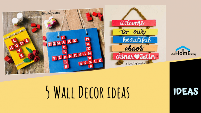 5 DIY Wall Decor IDEAS