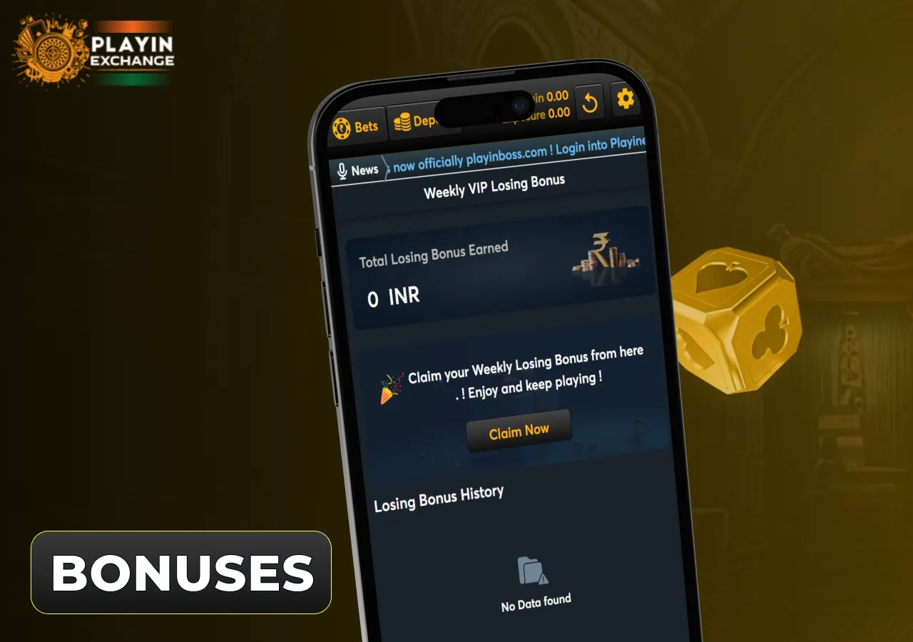 Playinexch offers welcome bonuses and ongoing promotions for players.